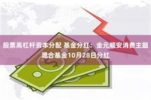 股票高杠杆资本分配 基金分红：金元顺安消费主题混合基金10月28日分红