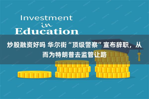 炒股融资好吗 华尔街“顶级警察”宣布辞职，从而为特朗普去监管让路