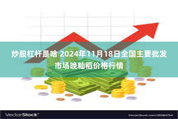 炒股杠杆是啥 2024年11月18日全国主要批发市场晚籼稻价格行情